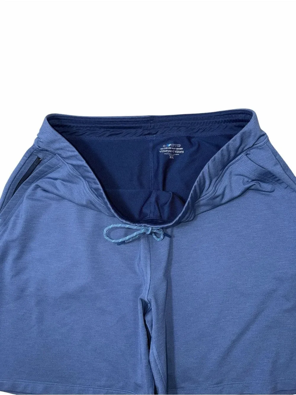 Vineyard Vines Men’s Blue On The Go Active Knit Drawstring Shorts